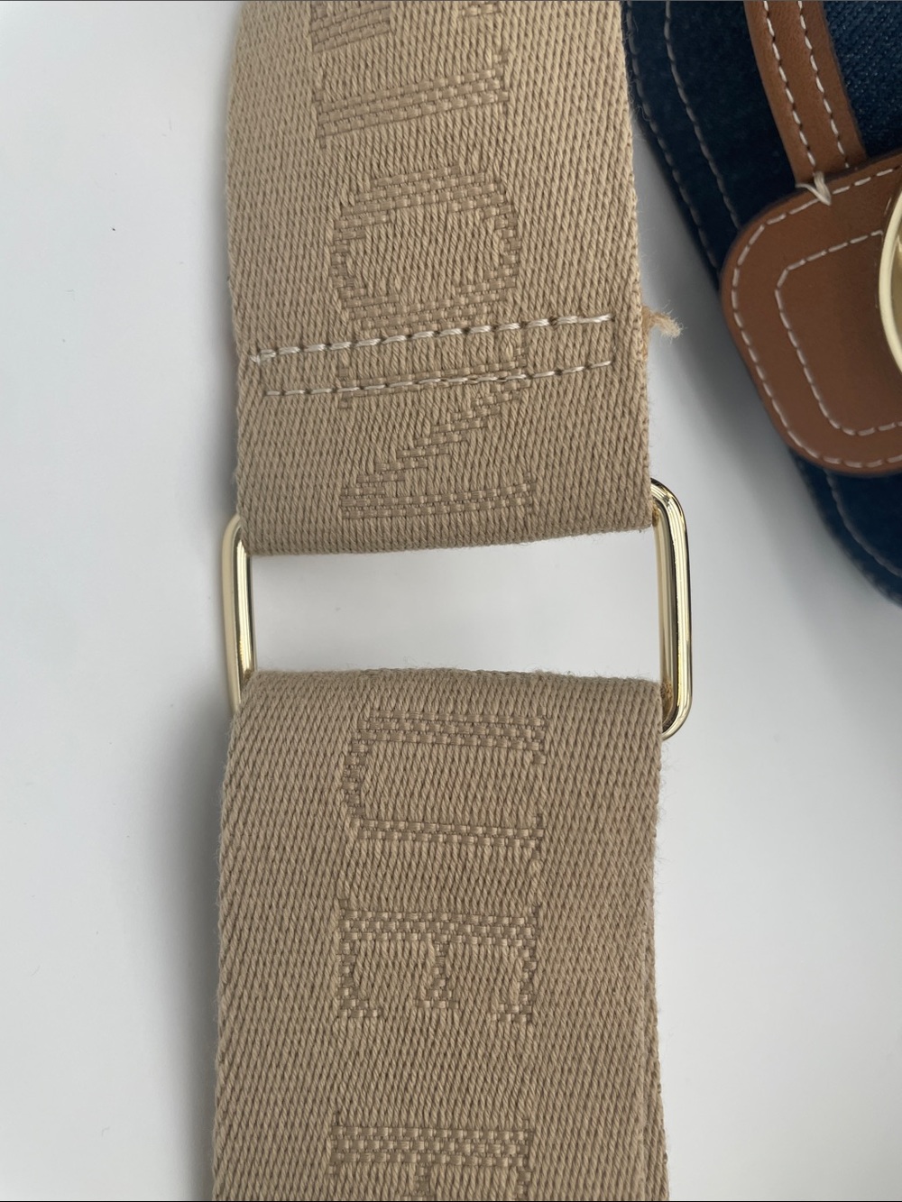 NWOT True Religion Denim Crossbody Horseshoe Logo Mini Messenger Purse Y2K 90s - Picture 2 of 7